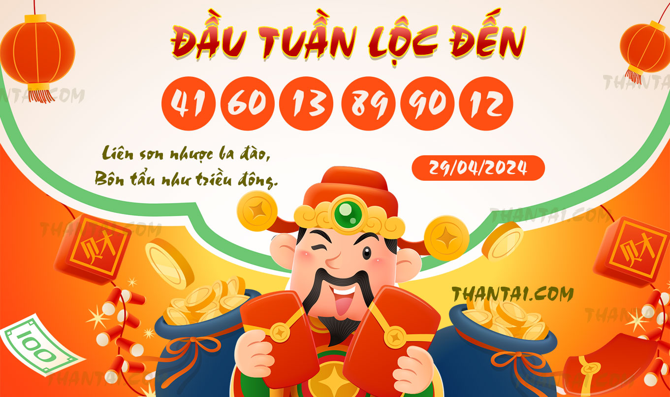 Đầu Tuần Lộc Đến thứ hai dự đoán xổ số miền bắc 29/04/2024