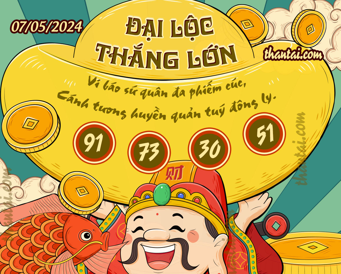 Dự đoán XSMB Đại Lộc Thắng Lớn thứ ba ngày 07/05/2024