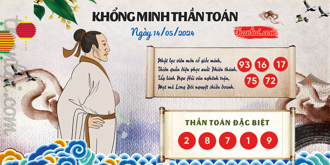 Dự đoán kết quả XSMB Khổng Minh Thần Toán