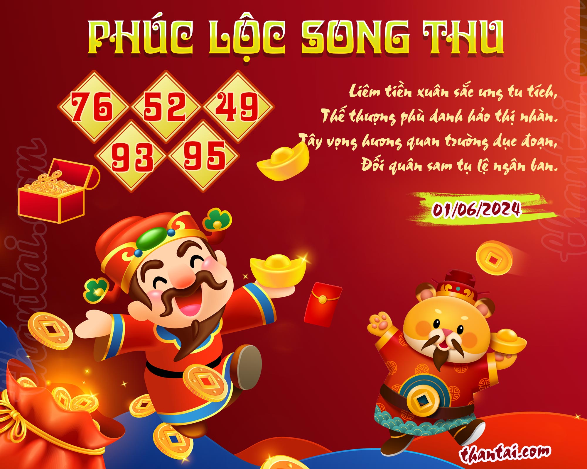 Phúc Lộc Song Thu dự đoán số đẹp XSMB