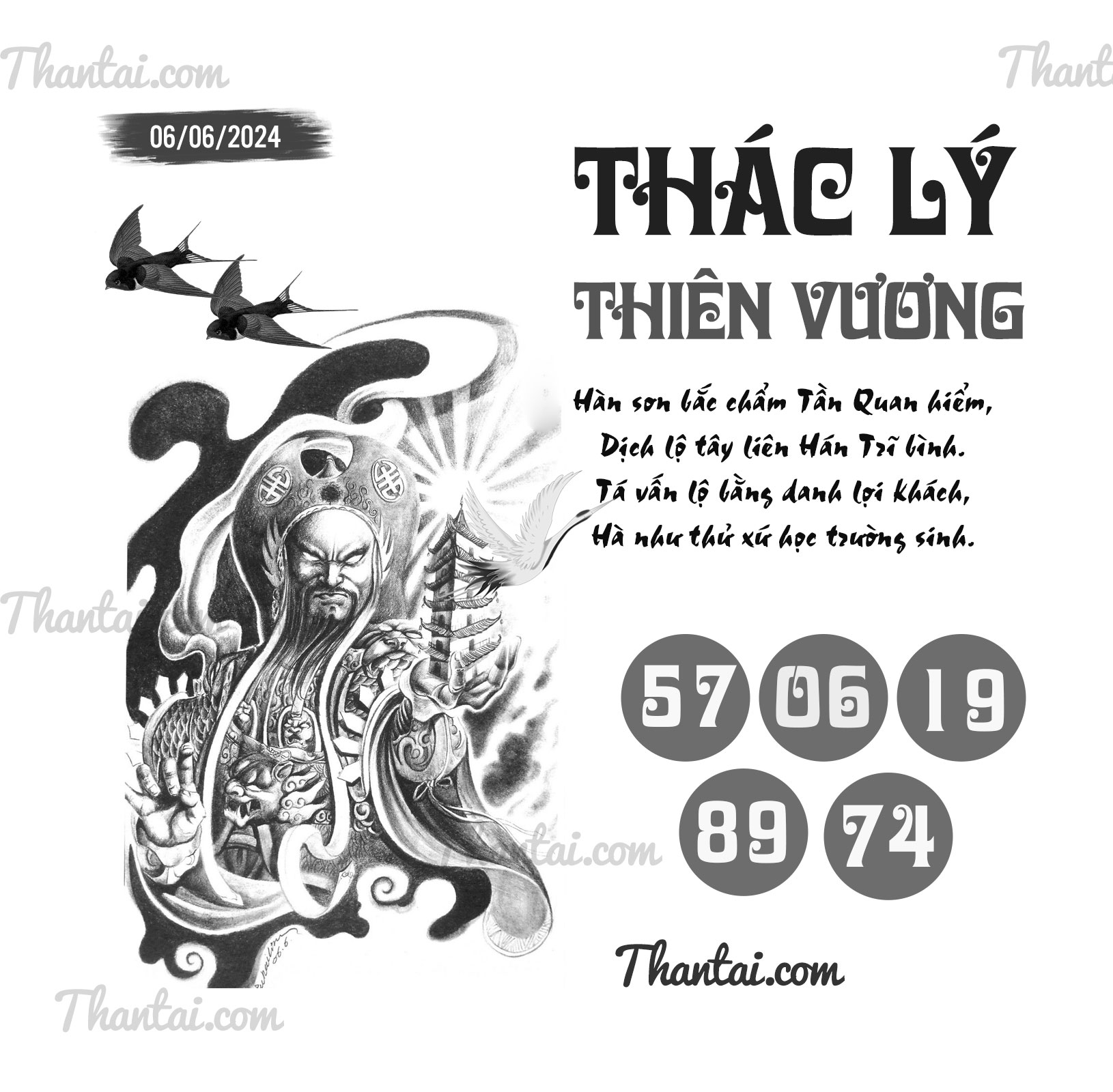 Thống kê số lô may mắn XSMB Thác Lý Thiên Vương