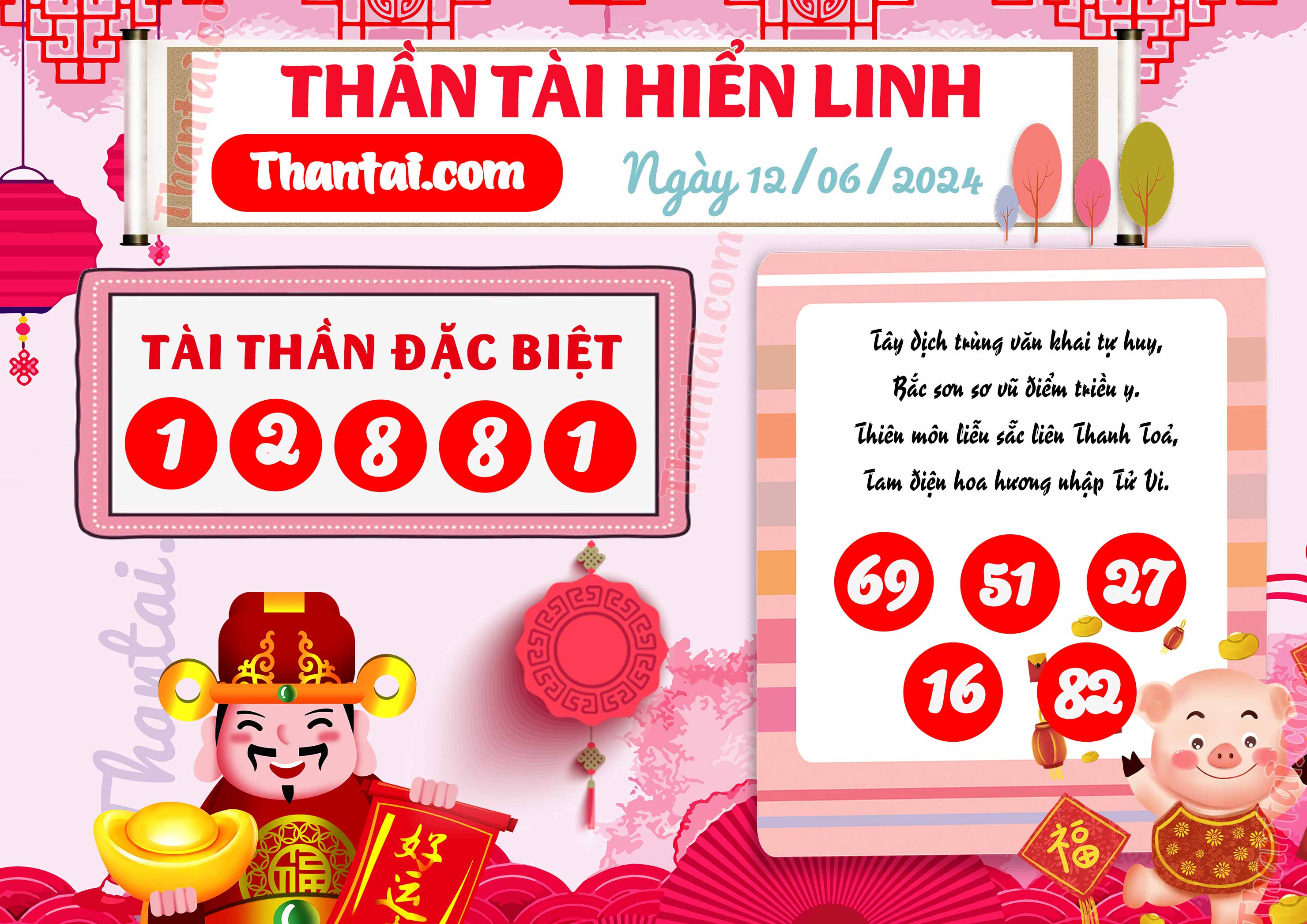 Dự đoán số lô bạch thủ XSMB Thần Tài Hiển Linh