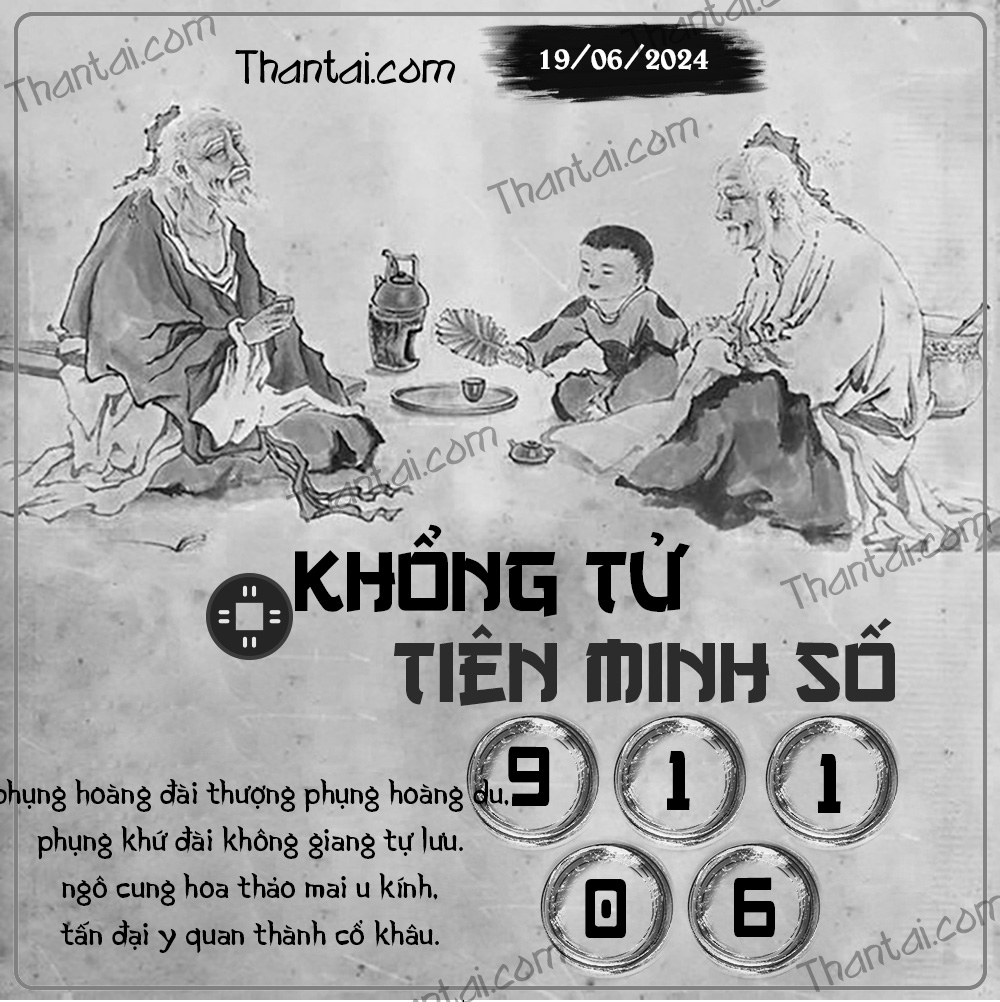 Dự đoán số may mắn XSMB Khổng Tử Tiên Minh Số