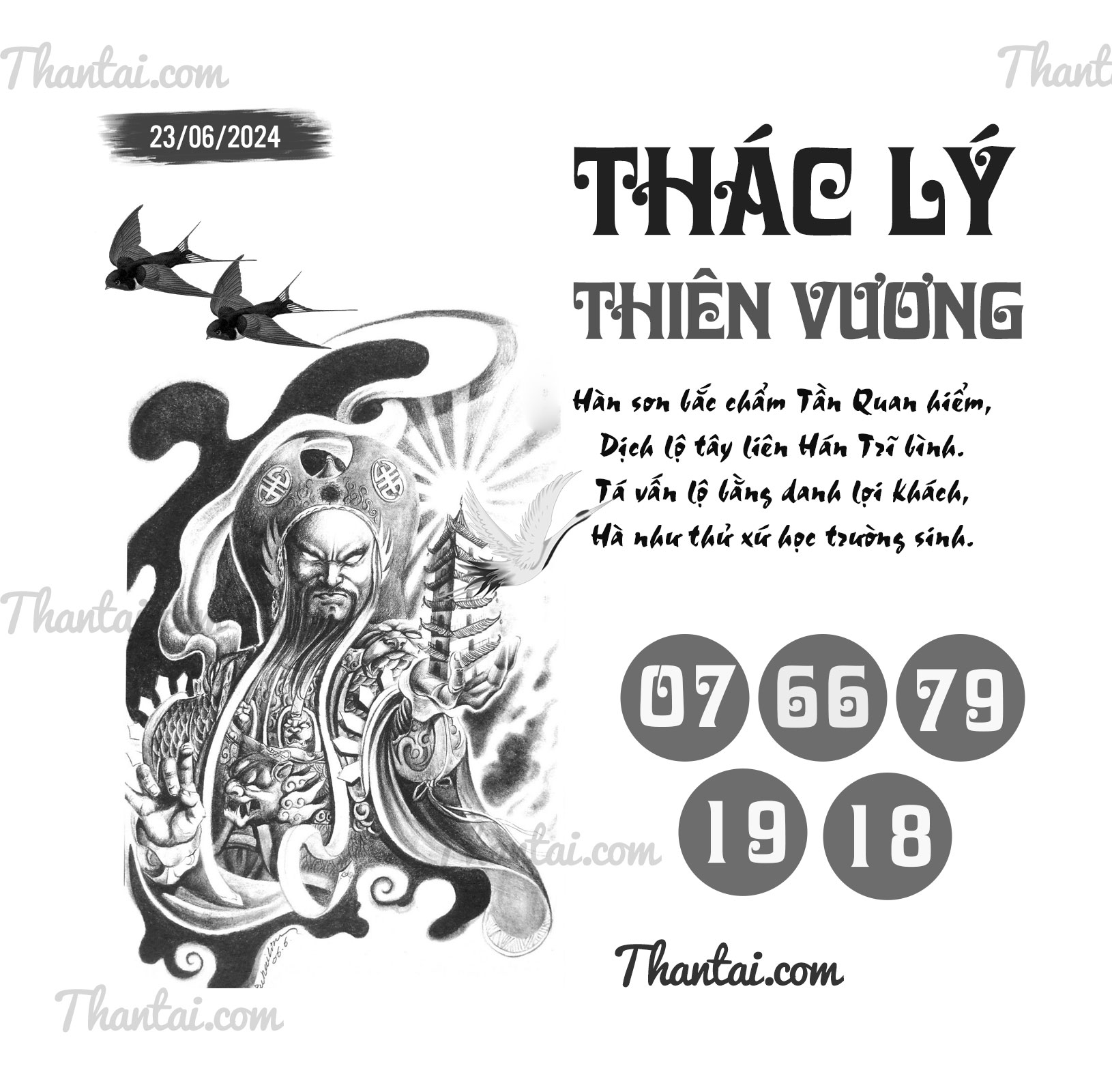 Soi cầu số lô xiên 2,3 XSMB Thác Lý Thiên Vương