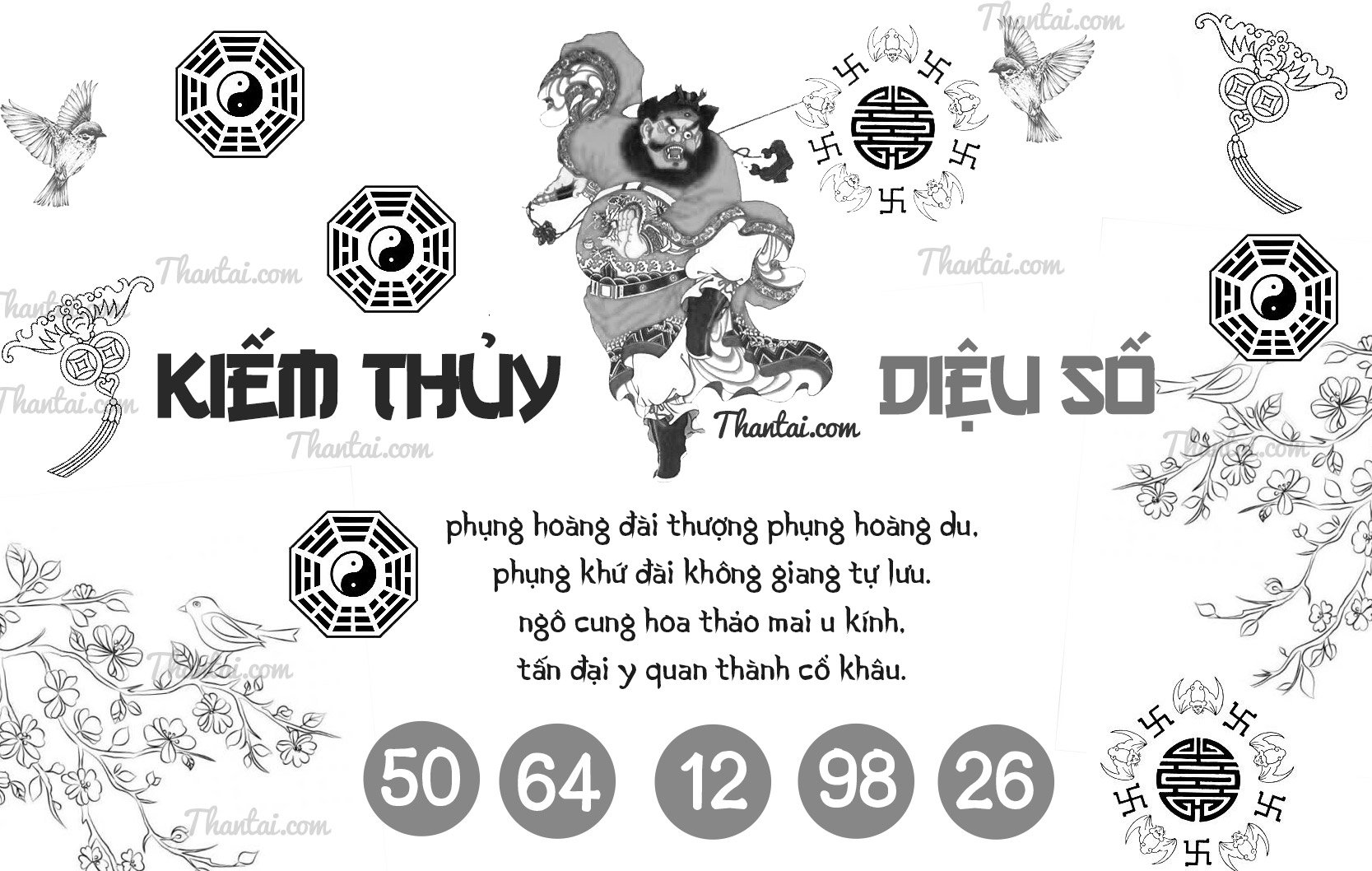 Soi cầu dự đoán số loto giải 8 XSMN Kiếm Thủy Diệu Số