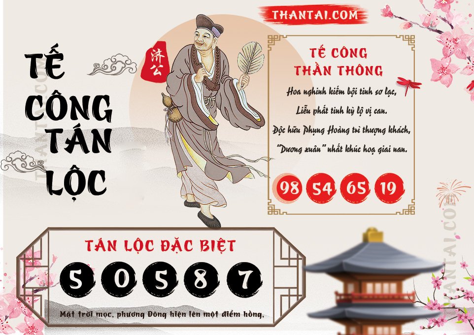 Soi cầu dự đoán loto xiên XSMT Tế Công Tán Lộc