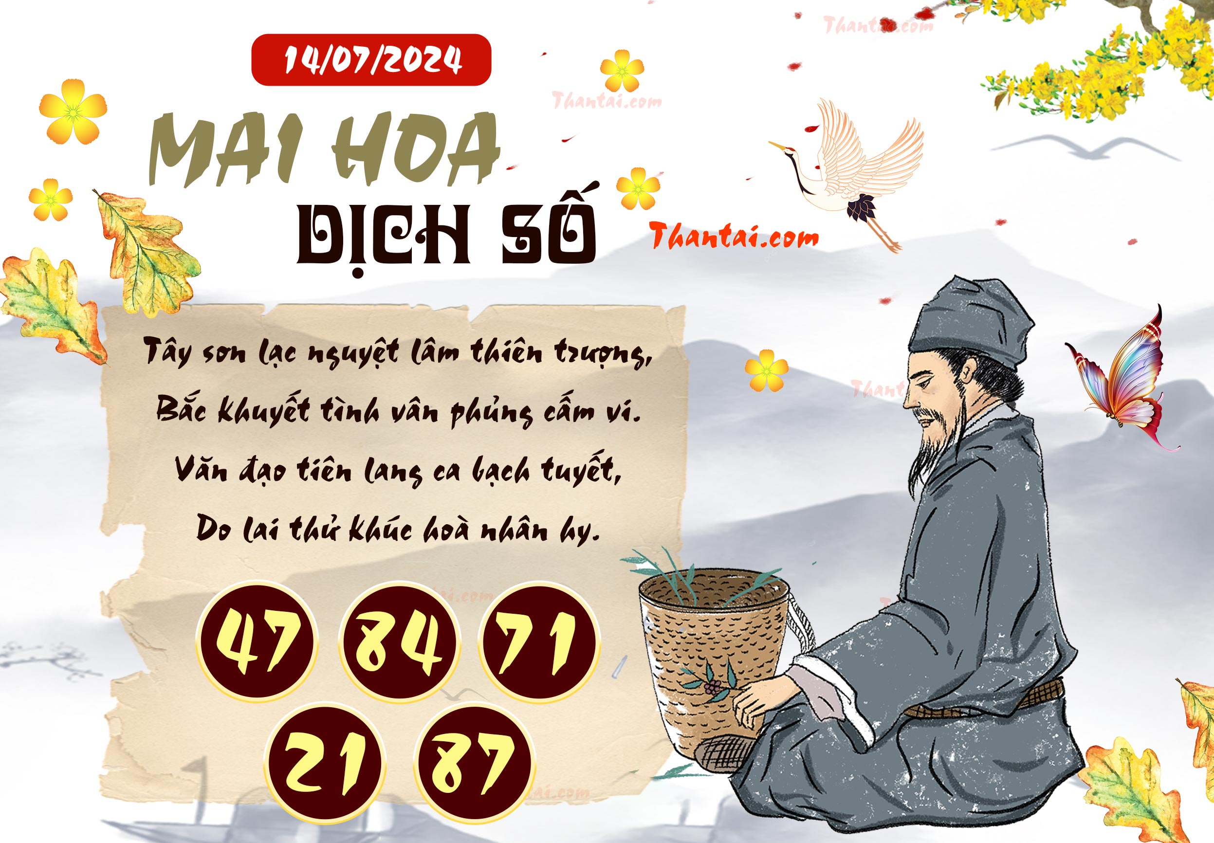 Tổng hợp dự đoán loto giải 7 Mai Hoa Dịch Số