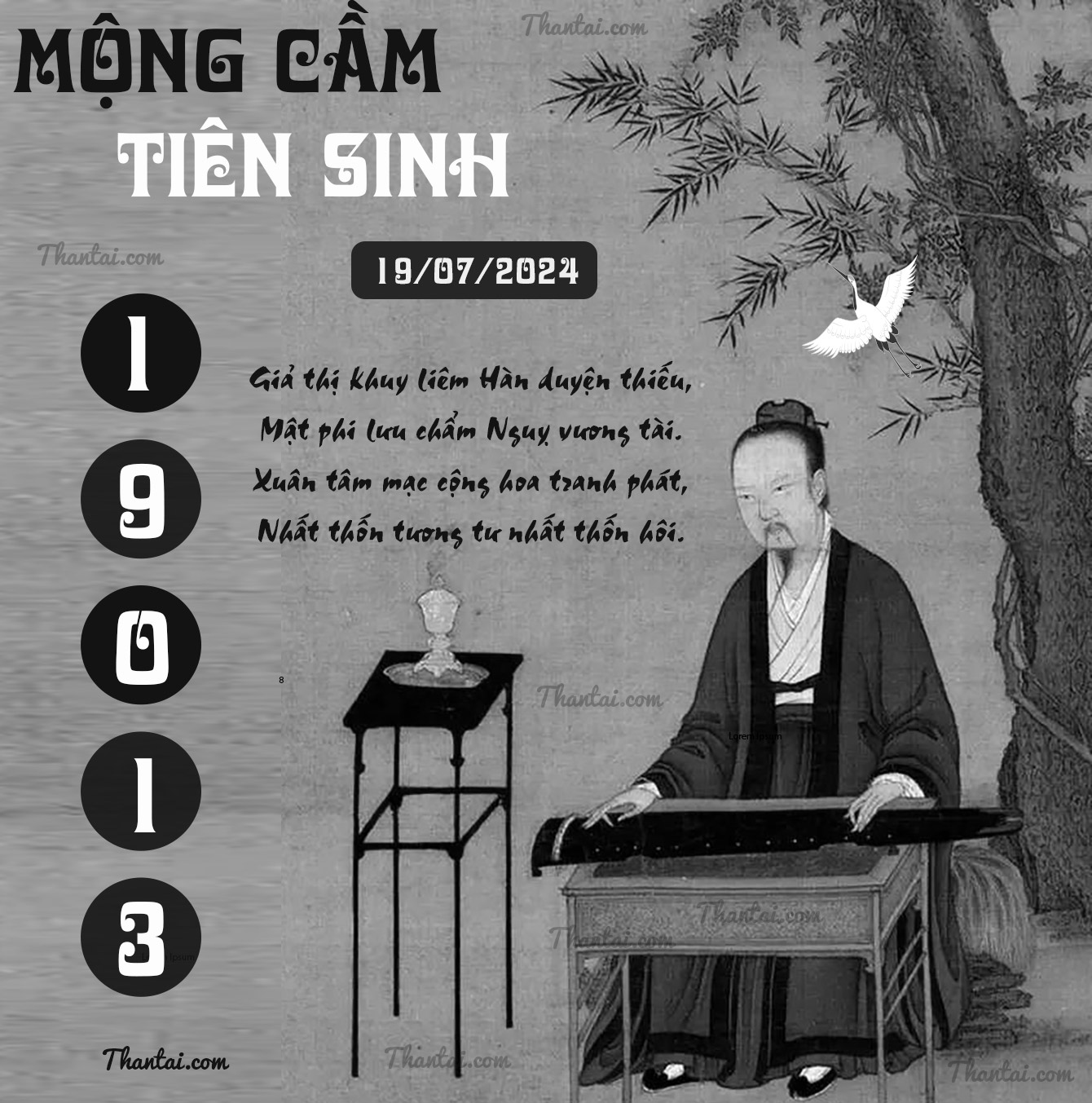 Soi cầu dự đoán loto xiên 3 XSMB Mộng Cầm Tiên Sinh