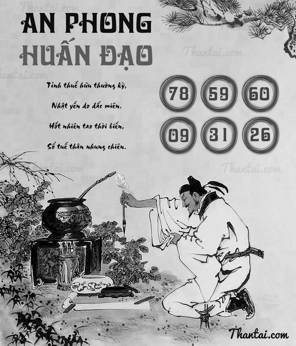 Dự đoán loto bạch thủ XSMN An Phong Huấn Đạo