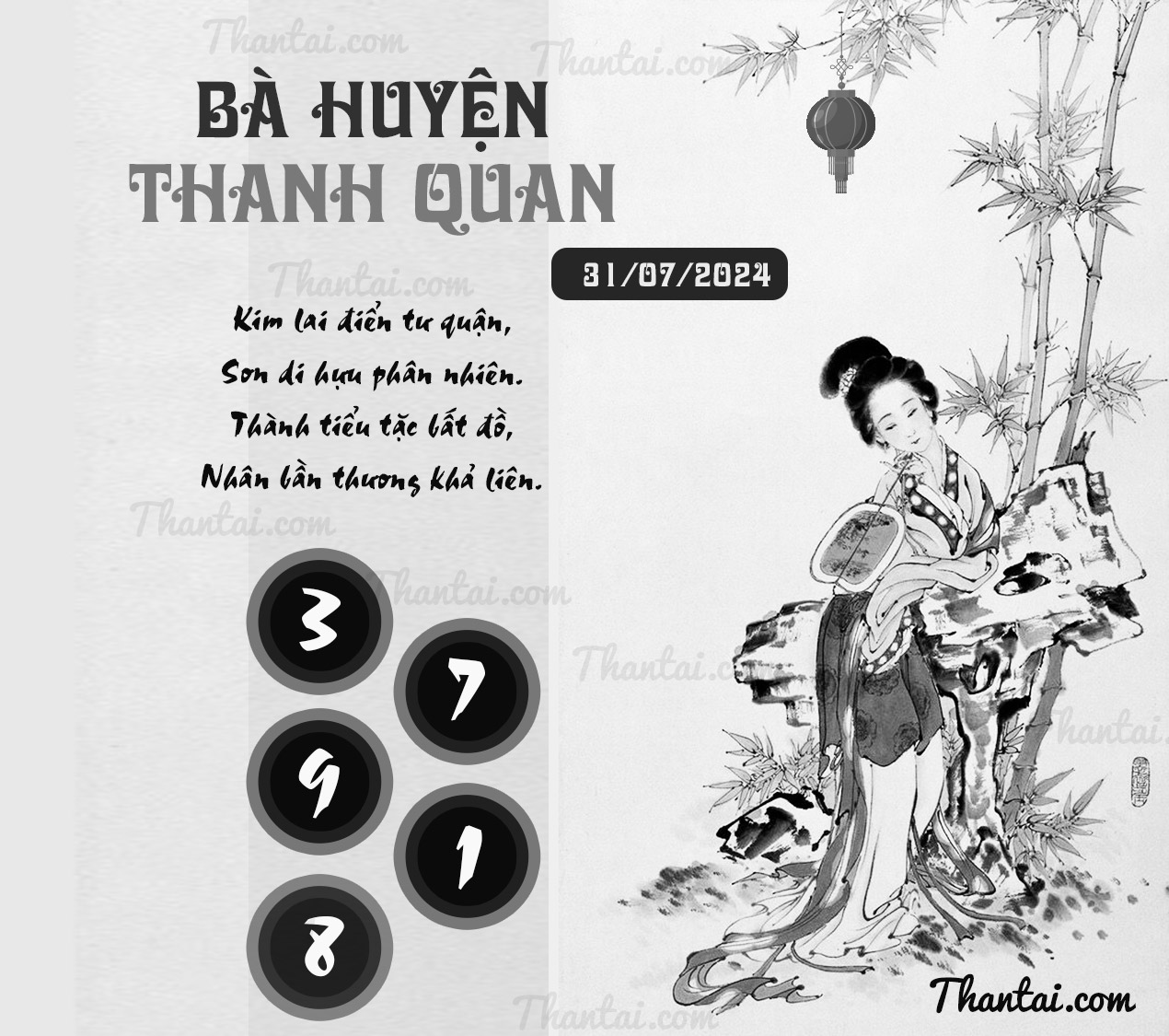 Tổng hợp số nóng dự đoán bạch thủ đề XSMB Bà Huyện Thanh Quan