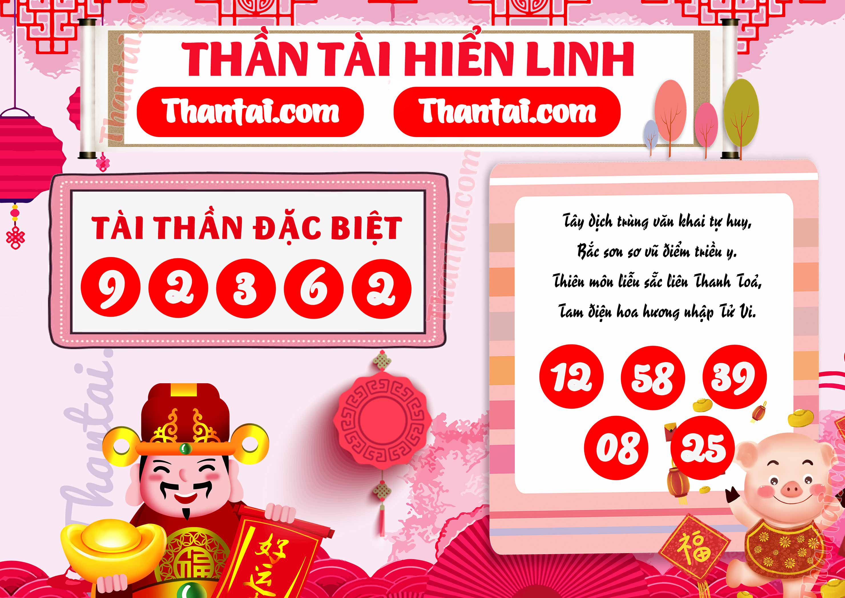 Thần Tài Hiển Linh dự đoán kết quả xổ số miền nam