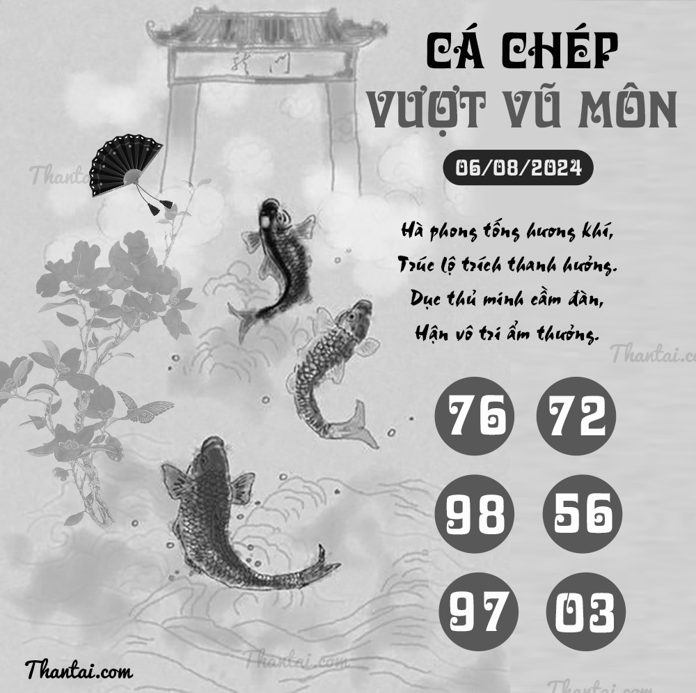 Soi cầu chốt loto xiên 3 XSMB Cá Chép Vượt Vũ Môn