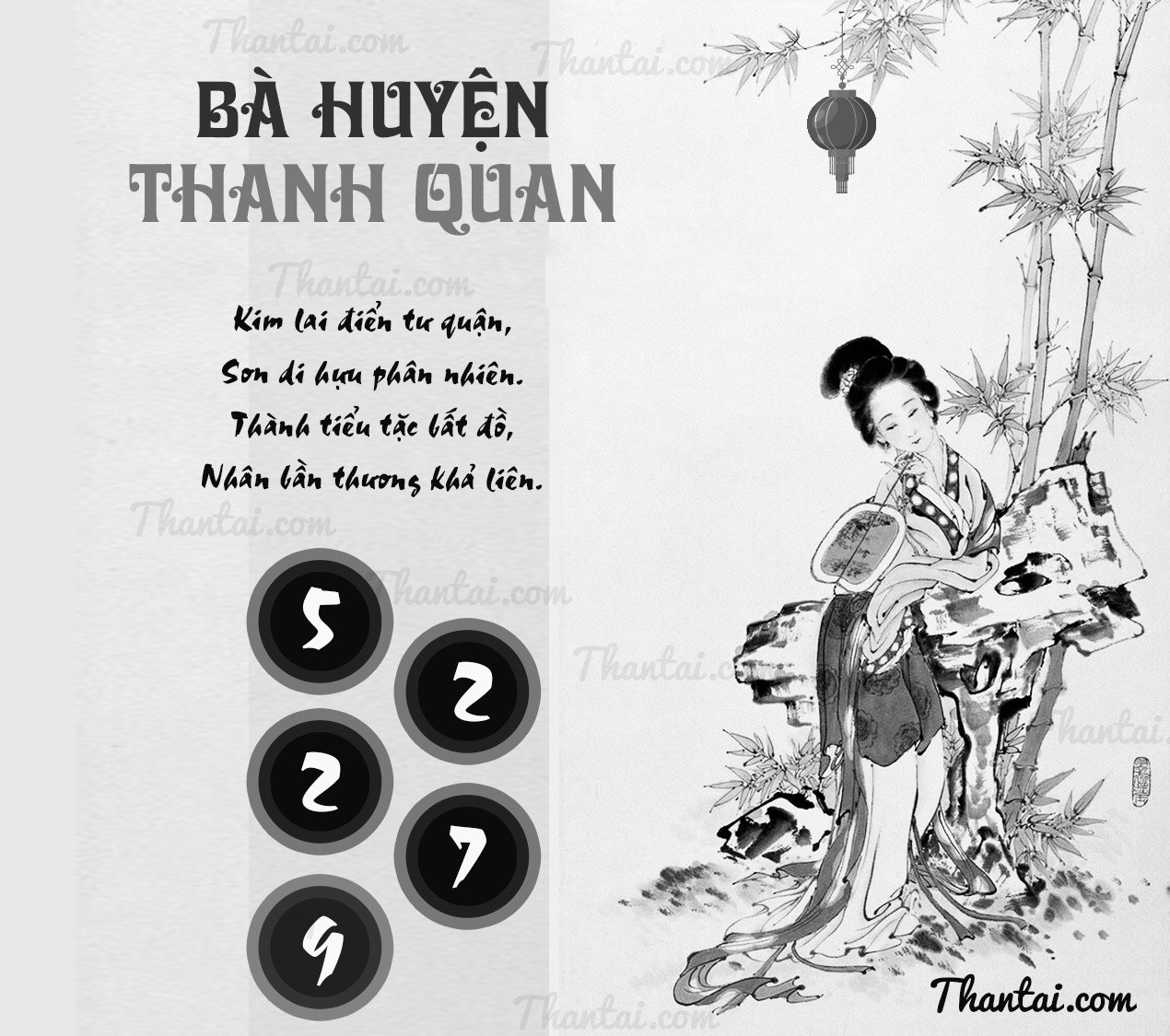 Phân tích chốt bạch thủ đề XSMN Bà Huyện Thanh Quan