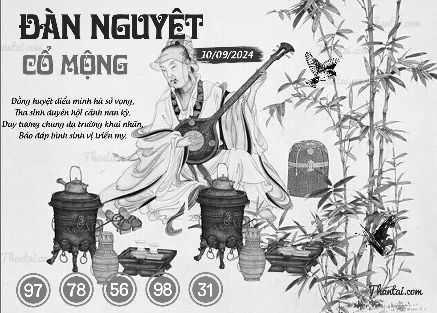 Tổng hợp soi cầu số nóng dự đoán 3 càng XSMB Đàn Nguyệt Cổ Mộng