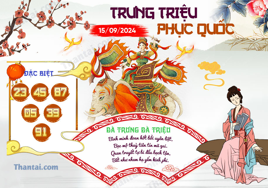 Trưng Triệu Phục Quốc dự đoán bạch thủ đề XSMB