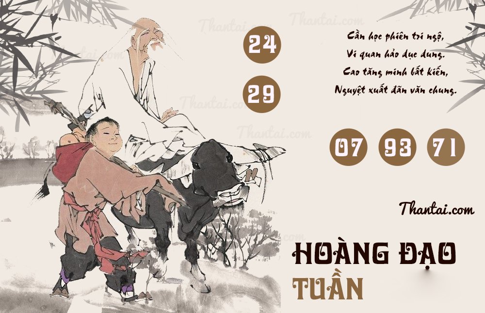 hoàng đạo đoán số miền trung 13/10/2024